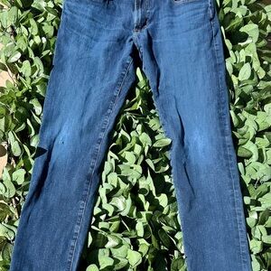 AG Adriano Goldschmied Dark Blue Straight Jeans
